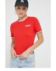 Bluzka adidas Originals t-shirt damski kolor czerwony - Answear.com Adidas Originals