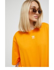 Bluzka adidas Originals t-shirt bawełniany Adicolor kolor pomarańczowy - Answear.com Adidas Originals