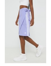 Spódnica adidas Originals spódnica bawełniana kolor fioletowy mini prosta - Answear.com Adidas Originals