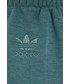 Spodnie Adidas Originals Spodnie damskie kolor turkusowy gładkie