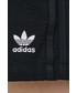 Spodnie Adidas Originals szorty damskie kolor czarny gładkie high waist