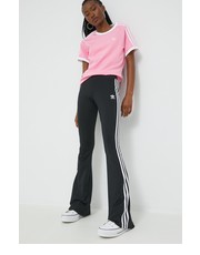 Spodnie adidas Originals spodnie damskie kolor czarny dzwony medium waist - Answear.com Adidas Originals