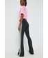 Spodnie Adidas Originals adidas Originals spodnie damskie kolor czarny dzwony medium waist
