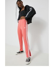 Spodnie adidas Originals spodnie dresowe Adicolor damskie kolor różowy z aplikacją - Answear.com Adidas Originals