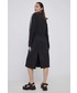 Sukienka Adidas Originals sukienka bawełniana kolor czarny midi oversize