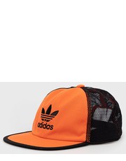 Czapka adidas Originals czapka kolor pomarańczowy z aplikacją - Answear.com Adidas Originals