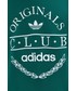 Bluza męska Adidas Originals adidas Originals bluza bawełniana męska kolor zielony z aplikacją