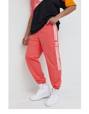 Spodnie męskie adidas Originals spodnie dresowe Adicolor męskie kolor pomarańczowy gładkie - Answear.com Adidas Originals
