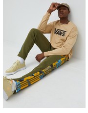 Spodnie męskie adidas Originals spodnie dresowe męskie kolor zielony z nadrukiem - Answear.com Adidas Originals