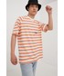 T-shirt - koszulka męska Adidas Originals adidas Originals t-shirt bawełniany HT1663 kolor pomarańczowy z aplikacją