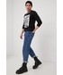T-shirt - koszulka męska Adidas Originals adidas Originals longsleeve bawełniany HC9466 kolor czarny z nadrukiem