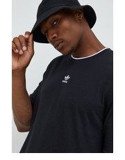 T-shirt - koszulka męska adidas Originals t-shirt bawełniany kolor czarny z aplikacją - Answear.com Adidas Originals
