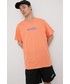 T-shirt - koszulka męska Adidas Originals adidas Originals t-shirt bawełniany HT1656 kolor pomarańczowy z nadrukiem