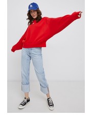 Bluza Bluza damska kolor czerwony gładka - Answear.com Adidas Originals