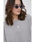 Bluza Adidas Originals Bluza damska kolor szary melanżowa