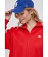 Bluza Adidas Originals adidas Originals bluza Adicolor damska kolor czerwony z aplikacją