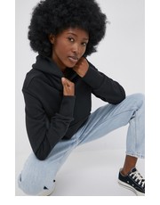 Bluza adidas Originals bluza bawełniana Trefoil Moments damska kolor czarny z kapturem z aplikacją - Answear.com Adidas Originals