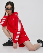 Bluza adidas Originals bluza Adicolor damska kolor czerwony z kapturem z aplikacją - Answear.com Adidas Originals
