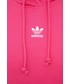 Bluza Adidas Originals adidas Originals bluza bawełniana Adicolor HG6154 damska kolor różowy z kapturem z aplikacją