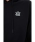 Bluza Adidas Originals adidas Originals bluza HT5976 damska kolor czarny z kapturem z nadrukiem
