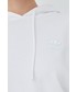 Bluza Adidas Originals adidas Originals bluza HT5977 damska kolor biały z kapturem z nadrukiem