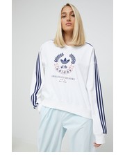 Bluza adidas Originals bluza bawełniana damska kolor biały gładka - Answear.com Adidas Originals
