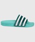 Klapki Adidas Originals adidas Originals klapki Adilette damskie kolor turkusowy