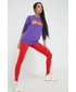 Legginsy Adidas Originals adidas Originals legginsy damskie kolor czerwony z nadrukiem