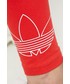 Legginsy Adidas Originals adidas Originals legginsy damskie kolor czerwony z nadrukiem