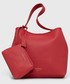 Shopper bag Emporio Armani Torebka kolor czerwony