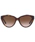 Okulary Emporio Armani okulary przeciwsłoneczne damskie kolor brązowy