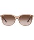 Okulary Emporio Armani okulary przeciwsłoneczne damskie kolor beżowy