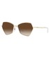 Okulary Emporio Armani okulary przeciwsłoneczne damskie kolor brązowy