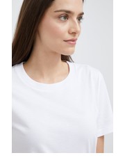 Bluzka t-shirt bawełniany kolor biały - Answear.com Emporio Armani