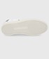 Sneakersy Emporio Armani Buty skórzane kolor biały na płaskiej podeszwie