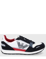 Sneakersy męskie buty kolor biały - Answear.com Emporio Armani