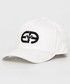 Czapka Emporio Armani czapka bawełniana kolor biały z aplikacją