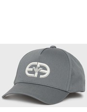 Czapka czapka bawełniana z aplikacją - Answear.com Emporio Armani