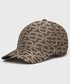 Czapka Emporio Armani czapka kolor beżowy wzorzysta