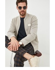 Bluza męska bluza męska kolor beżowy gładka - Answear.com Emporio Armani
