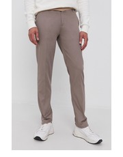 Spodnie męskie Spodnie męskie kolor szary dopasowane - Answear.com Emporio Armani