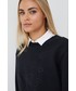 Bluza Emporio Armani bluza damska kolor czarny z aplikacją