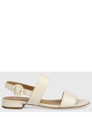 Sandały sandały skórzane damskie kolor beżowy - Answear.com Emporio Armani