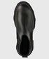 Sztyblety Steve Madden sztyblety skórzane Mixture damskie kolor czarny na płaskim obcasie