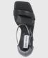 Sandały na obcasie Steve Madden sandały skórzane Riveting kolor czarny