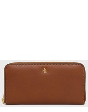Portfel portfel skórzany damski kolor brązowy - Answear.com Lauren Ralph Lauren
