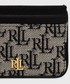 Portfel Lauren Ralph Lauren etui na karty damski kolor czarny