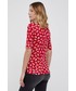 Bluzka Lauren Ralph Lauren t-shirt damski kolor czerwony