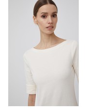 Bluzka t-shirt damski kolor beżowy - Answear.com Lauren Ralph Lauren