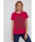 Bluzka Lauren Ralph Lauren t-shirt damski kolor różowy